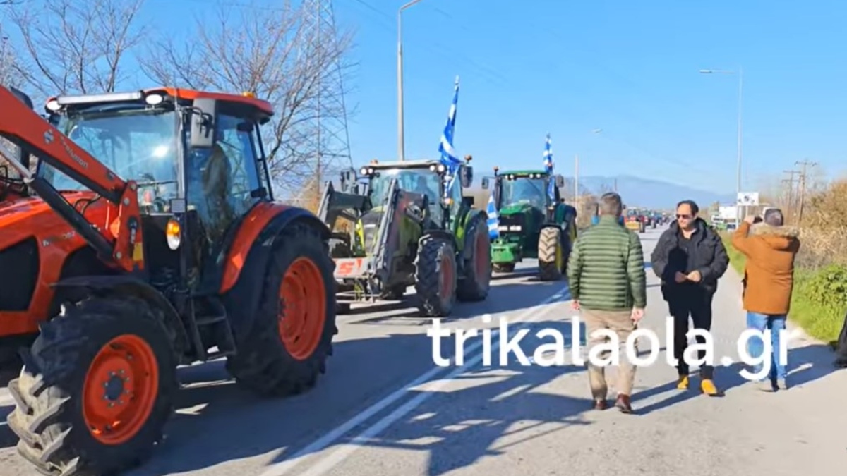 Συμβολικός αποκλεισμός της γέφυρας του Πηνειού από αγρότες