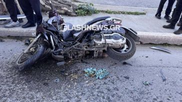 Σοβαρό τροχαίο στη λεωφόρο Σούδας στα Χανιά
