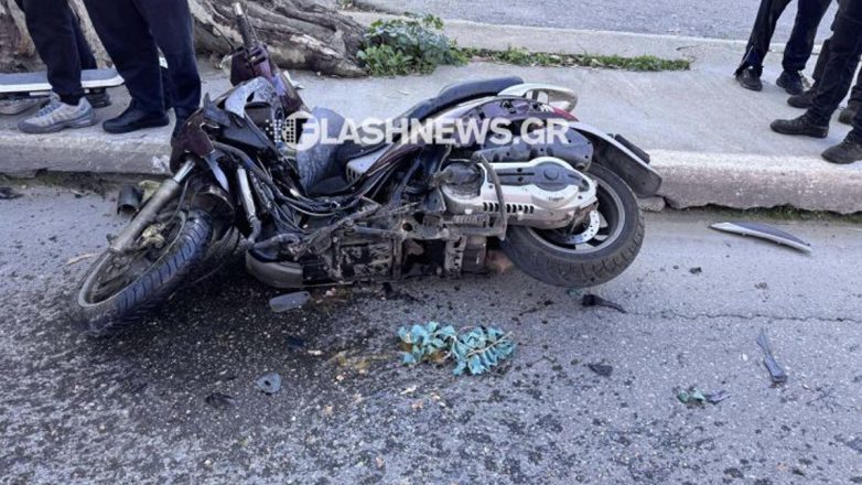 Σοβαρό τροχαίο στη λεωφόρο Σούδας στα Χανιά