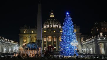 Βατικανό: Άναψε το χριστουγεννιάτικο δέντρο στην πλατεία του Αγίου Πέτρου