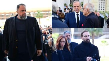 Βαγγέλης Μαρινάκης: Πλήθος κόσμου και προσωπικοτήτων στην κηδεία της μητέρας του, Ειρήνης Μαρινάκη