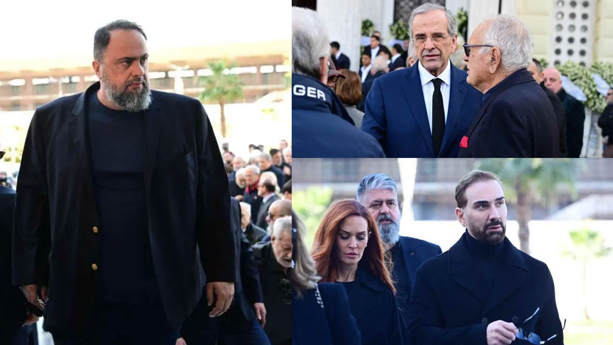 Βαγγέλης Μαρινάκης: Πλήθος κόσμου και προσωπικοτήτων στην κηδεία της μητέρας του, Ειρήνης Μαρινάκη