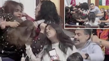 Χάος στο Κογκρέσο του Μεξικού – Βουλευτές πιάστηκαν στα χέρια