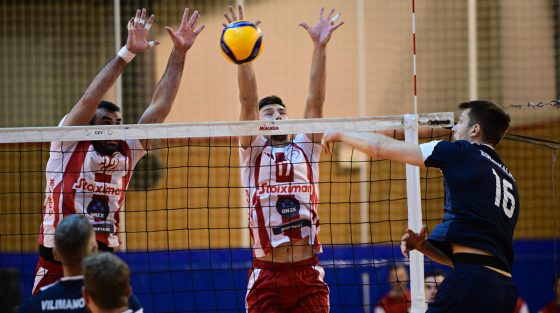 Volley League: «Πέταξε» βαθμό ο Ολυμπιακός, 3-2 τον Φλοίσβο