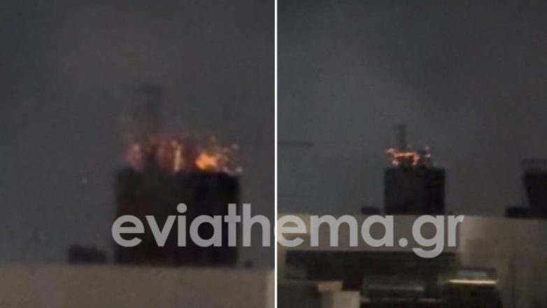 Φωτιά σε παλιό ξενοδοχείο στο κέντρο της Χαλκίδας