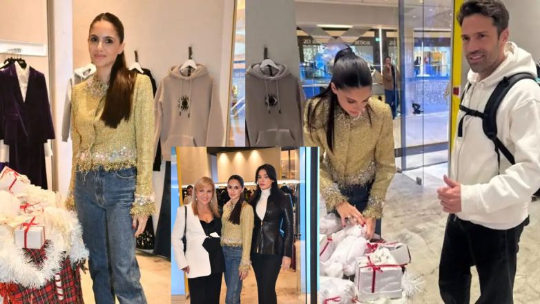 Λάμψη και στυλ: Η Αλεξάνδρα Νίκα παρουσίασε τη συλλογή της με την Celia Kritharioti έχοντας στο πλευρό της τον Κωνσταντίνο Αργυρό