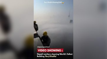 Ντουμπάι: Κρεμασμένοι στα 828 μέτρα για να συντηρήσουν το ακριβό και πελώριο ξενοδοχείο Burj Khalifa