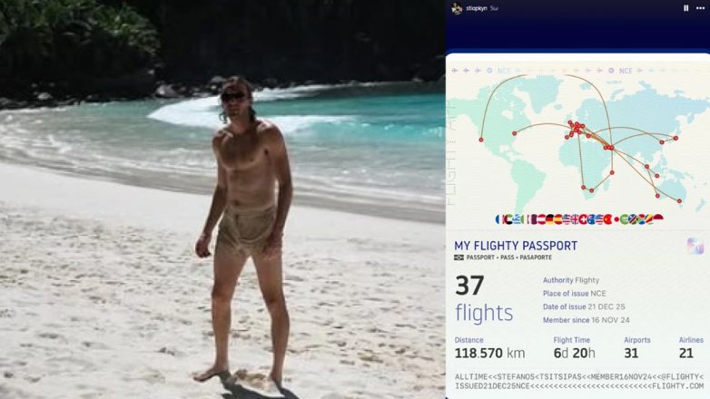 Το εντυπωσιακό ταξιδιωτικό tour του Στέφανου Τσιτσιπά το 2025