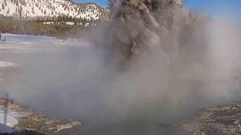 Νέα υδροθερμική έκρηξη στο Εθνικό Πάρκο Γέλοουστοουν κατέγραψε κάμερα