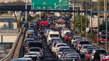 Μεγάλο μποτιλιάρισμα στο ανοδικό ρεύμα στη Λεωφόρο Κηφισού