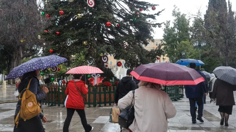 Παραμονή Χριστουγέννων με βροχές