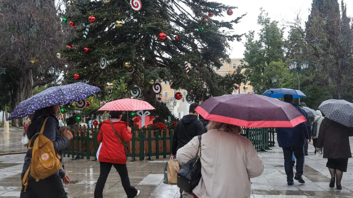 Παραμονή Χριστουγέννων με βροχές