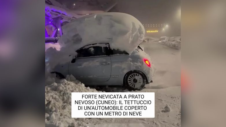 Ρεκόρ χιονοπτώσεων στην Ιταλία