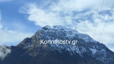 Το χιόνι έκανε την εμφάνισή του στον Φενεό Κορινθίας