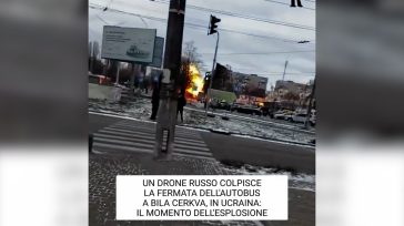 Ουκρανία: Συνετρίβη drone σε στάση λεωφορείου – Πέντε τραυματίες