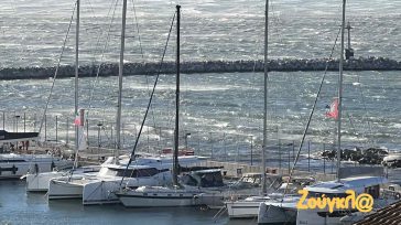 Ισχυροί βοριάδες 7 μποφόρ πλήττουν τη Θεσσαλονίκη