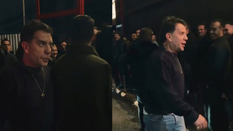 Έκπληξη από τον Μαζωνάκη – Βγήκε να χαιρετήσει τον κόσμο που τον περίμενε