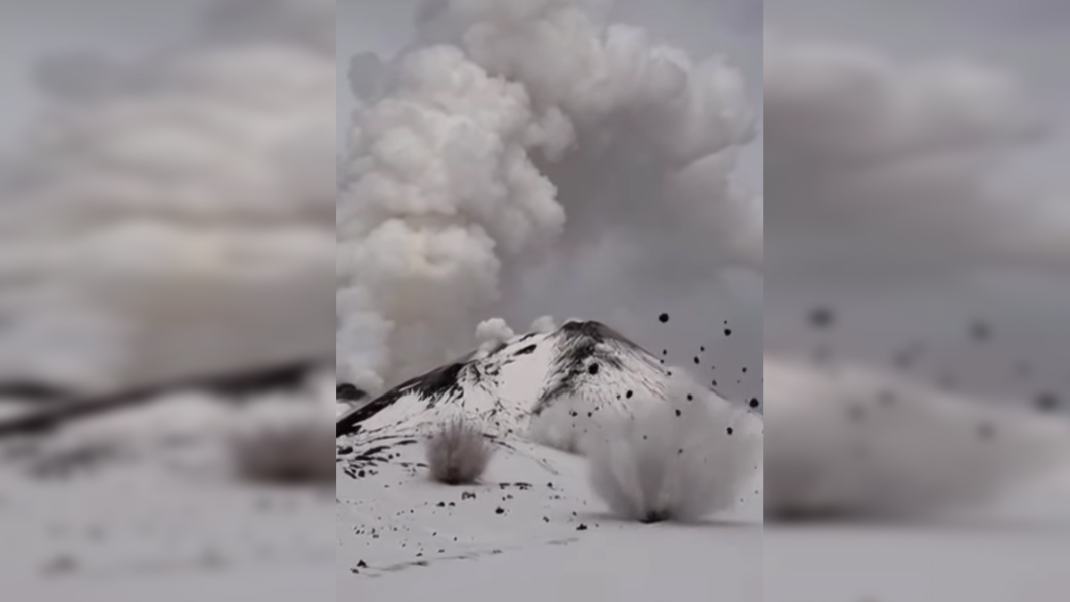 Εντυπωσιακό βίντεο με εκτόξευση βράχων από την Αίτνα