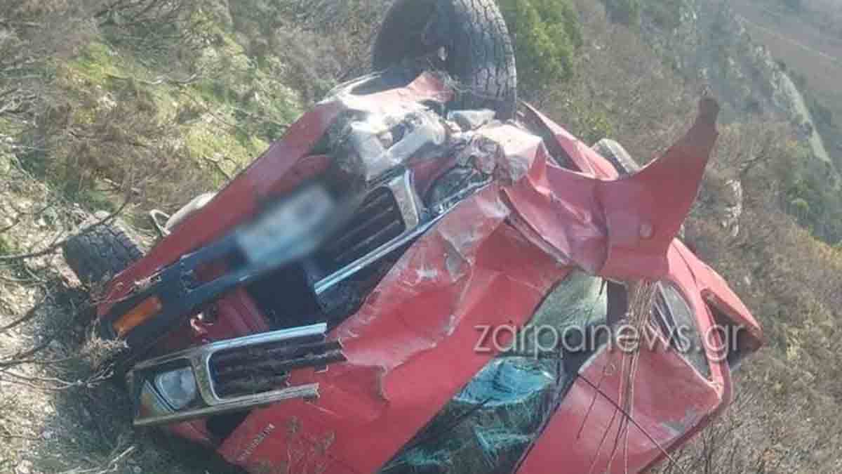 Νεκρός ο 67χρονος που έπεσε από το γκρεμό με το αυτοκίνητό του
