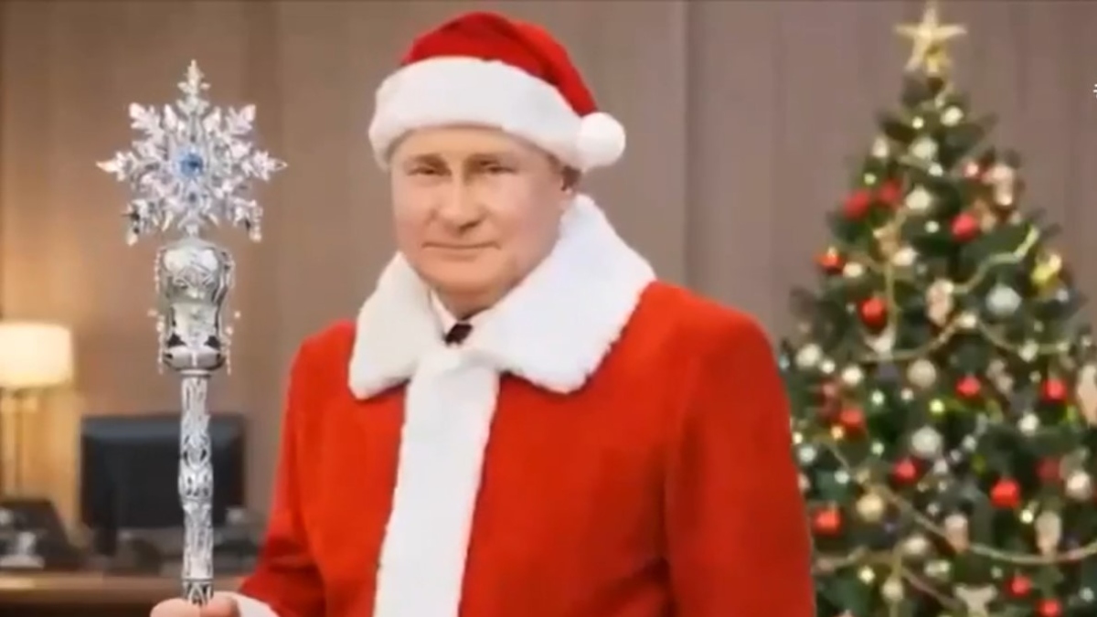 Ο Πούτιν σε ρόλο Άι Βασίλη, με τη βοήθεια της Τεχνητής Νοημοσύνης