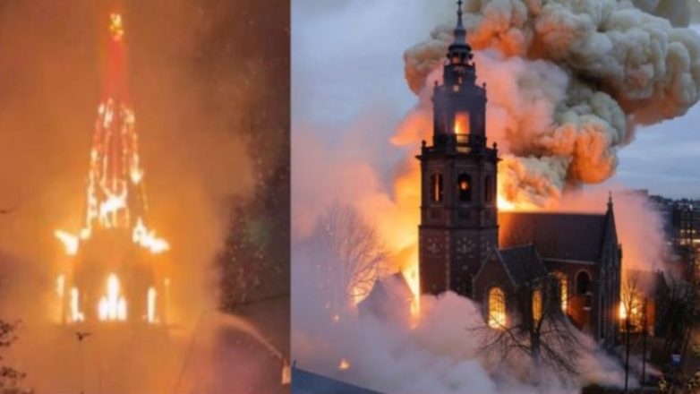 Ιστορική εκκλησία στο Άμστερνταμ κατέρρευσε από φωτιά
