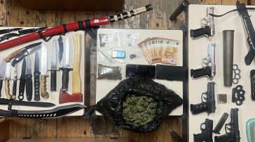 Μισό κιλό κάνναβης και οπλοστάσιο σε όχημα στο Ρέθυμνο