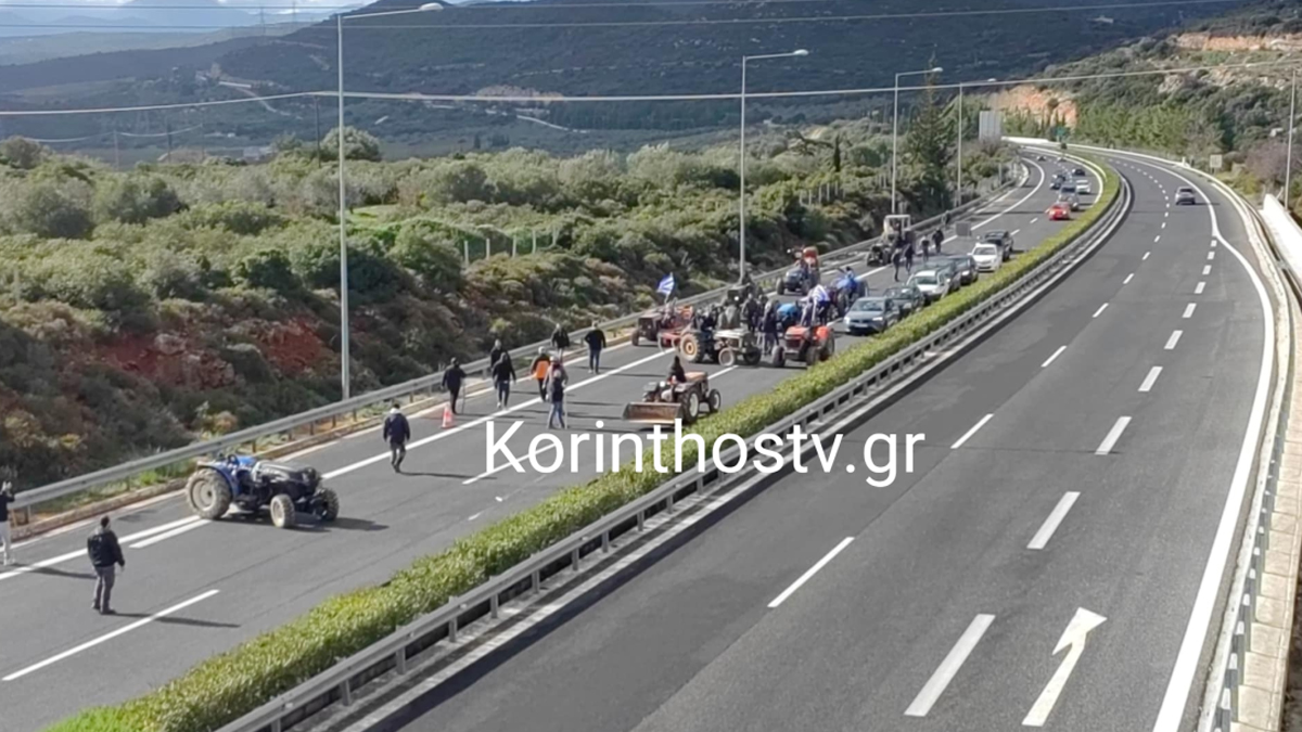 Κινητοποιήσεις αγροτών στον κόμβο Αρχαίας Νεμέας