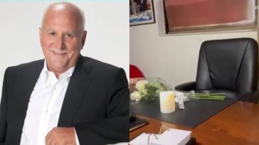 Γιώργος Παπαδάκης: Τρία λευκά τριαντάφυλλα και ένα κερί να καίει στο γραφείο του στον ΑΝΤ1 – Φωτογραφία