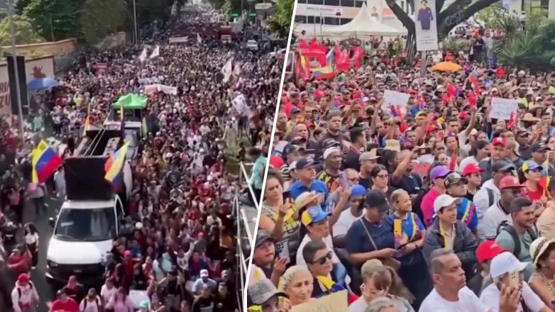 Βενεζουέλα: Χιλιάδες πολίτες διαδηλώνουν υπέρ της κυβέρνησης και κατά των ΗΠΑ