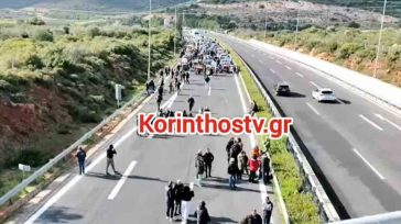 Οι αγρότες της Νεμέας μπήκαν τρέχοντας στην Ε.Ο Κορίνθου – Τριπόλεως