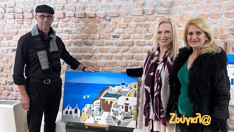 «Χρώματα Σαντορίνης»: Η επιτυχημένη ατομική έκθεση του Αβραάμ Κοτρίδη από την Art Way