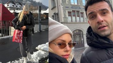 Βίκυ Κάβουρα & Γιώργος Τζαβέλλας: Ρομαντική απόδραση στα χιονισμένα τοπία της Ελβετίας