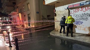 Ηράκλειο: Έπεσαν σοβάδες από μπαλκόνι λόγω της κακοκαιρίας