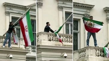 Διάβημα του Ιράν στον Βρετανό πρέσβη για την αφαίρεση της σημαίας στην πρεσβεία του Λονδίνου