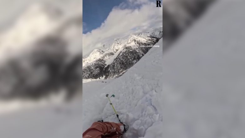 Viral βίντεο με πρωταθλήτρια ποδηλασίας και το σκύλο της να σώζονται από χιονοστιβάδα