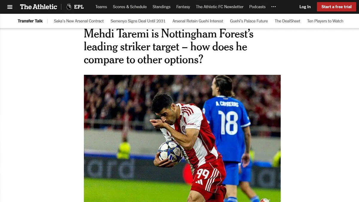 «Πασάρει» Ταρέμι στη Νότιγχαμ ο Μαρινάκης;