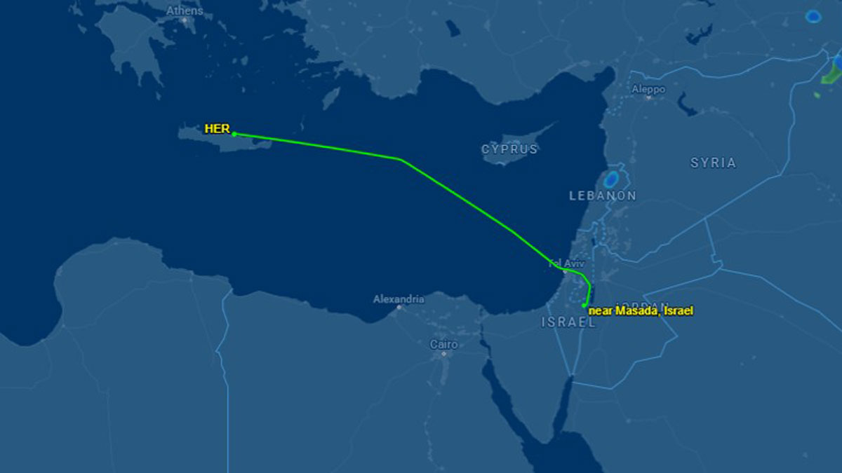 «Άσκηση εκκένωσης» από το Ισραήλ εν όψει Ιράν: Το αεροσκάφος του Νετανιάχου πέταξε αιφνιδίως στην Κρήτη