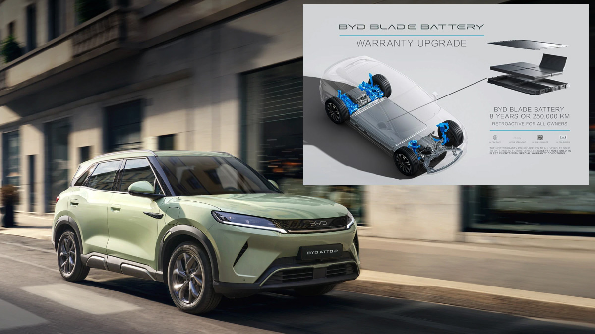 Ασύλληπτη εγγύηση μπαταρίας από τη BYD: 8 χρόνια ή 250.000χλμ. και μάλιστα με… αναδρομική ισχύ 