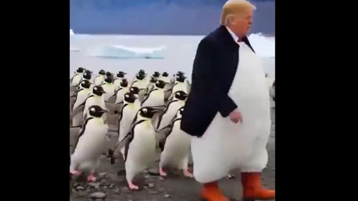 Ο Τραμπ ηγείται και των… πιγκουίνων στην Ανταρκτική