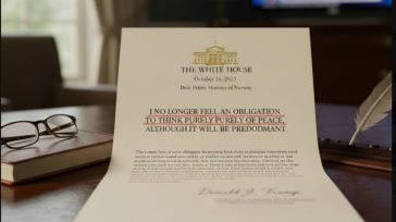 Τραμπ: «Δεν νοιώθω πια την υποχρέωση να σκέφτομαι αποκλειστικά την ειρήνη»