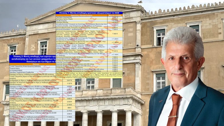 Αυτός είναι ο μισθός των κρατικών αξιωματούχων και των αρχόντων της τοπικής αυτοδιοίκησης το 2026