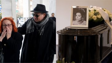 Κηδεία Μέλπως Ζαρόκωστα: Συντετριμμένος ο γιος της, Αλέξανδρος Παγουλάτος στο τελευταίο «αντίο»