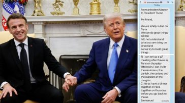 SMS Μακρόν στον Τραμπ για να συναντηθούν στο Παρίσι