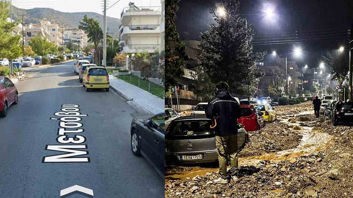 Άνω Γλυφάδα: Το πριν και το μετά της κατεστραμμένης οδού Μετσόβου