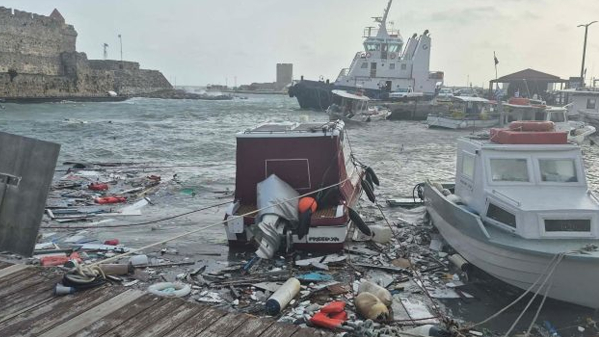 Ρόδος: Βυθίστηκαν πέντε αλιευτικά σκάφη