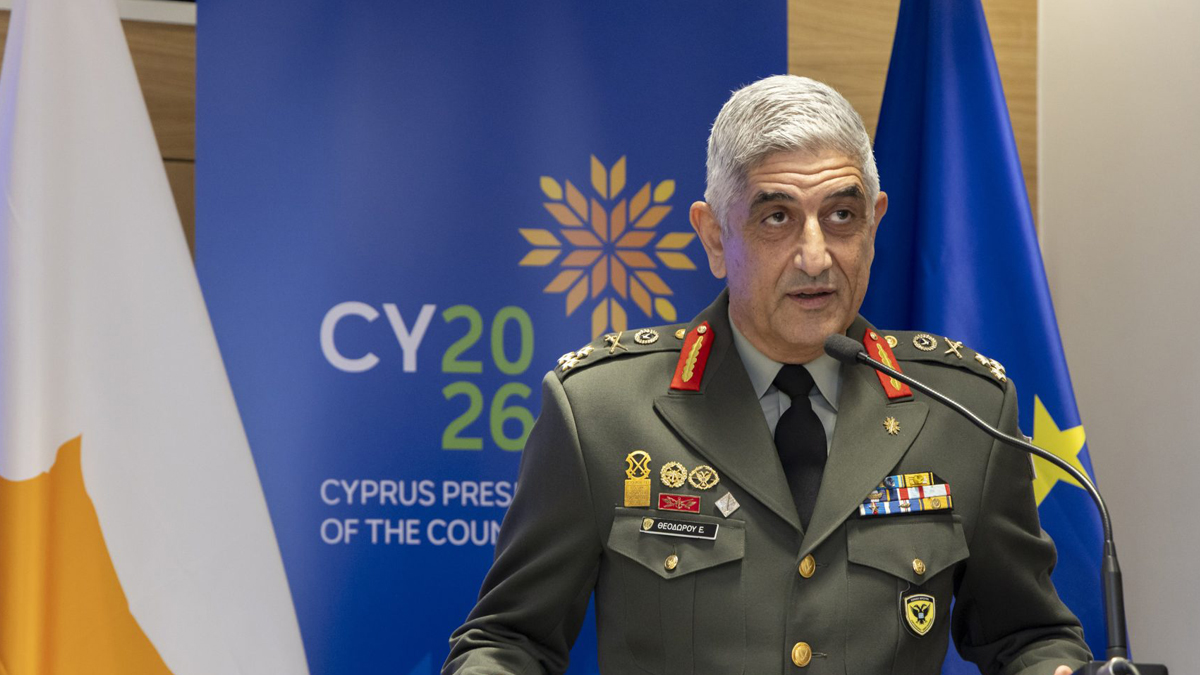 Στην τελετή έναρξης της Στρατιωτικής Επιτροπής της Ευρωπαϊκής Ένωσης ο Αρχηγός της Εθνικής Φρουράς