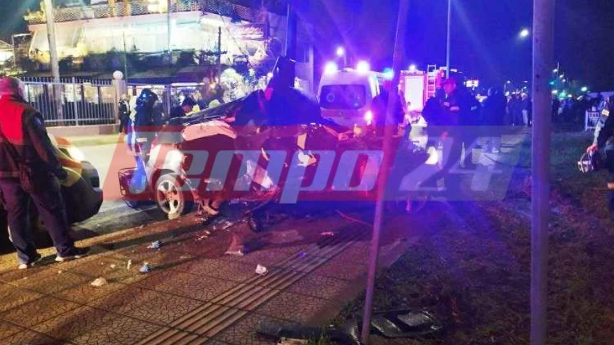 Τραγωδία με δυο νεκρούς σε τροχαίο στην Πάτρα