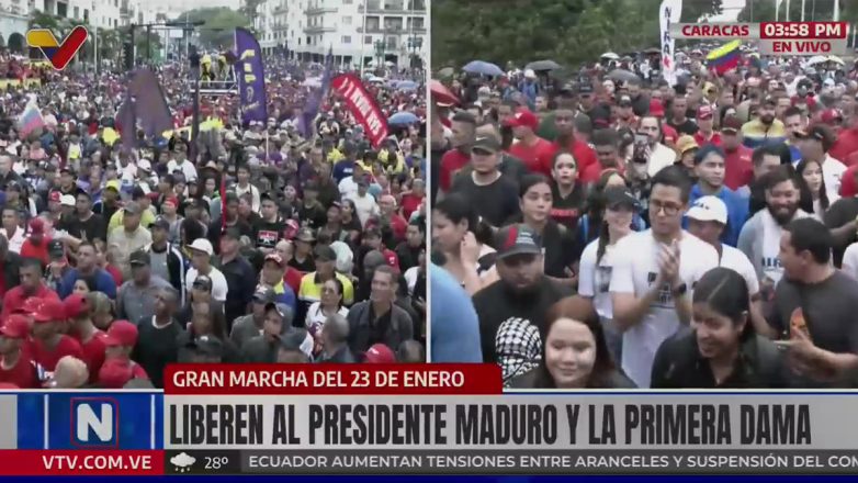 Χιλιάδες διαδηλωτές στο Καράκας ζητούν την απελευθέρωση του Μαδούρο