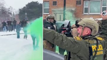 Ο «εκλεκτός» του Τραμπ για τους μετανάστες ρίχνει δακρυγόνα και απωθεί διαδηλωτές στη Μινεσότα