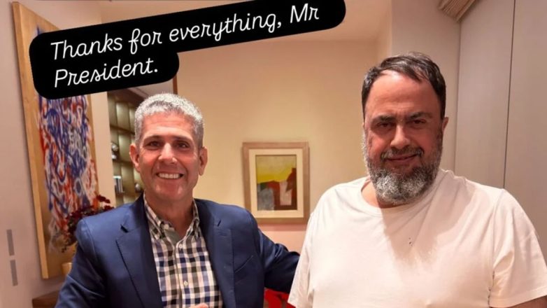 Αντζέντης Λουίζ σε Μαρινάκη: «Σε ευχαριστώ για όλα, κύριε Πρόεδρε»